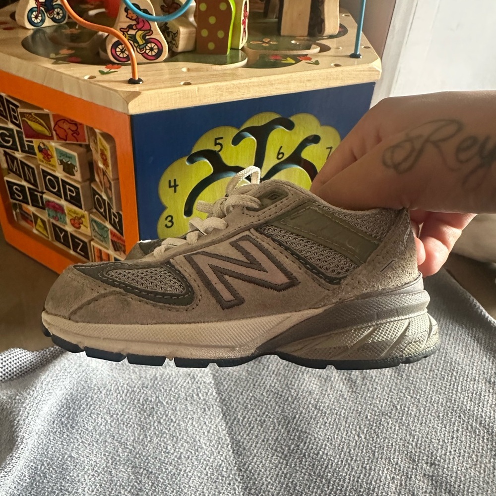 Kids Gray New Balance Sneakers
